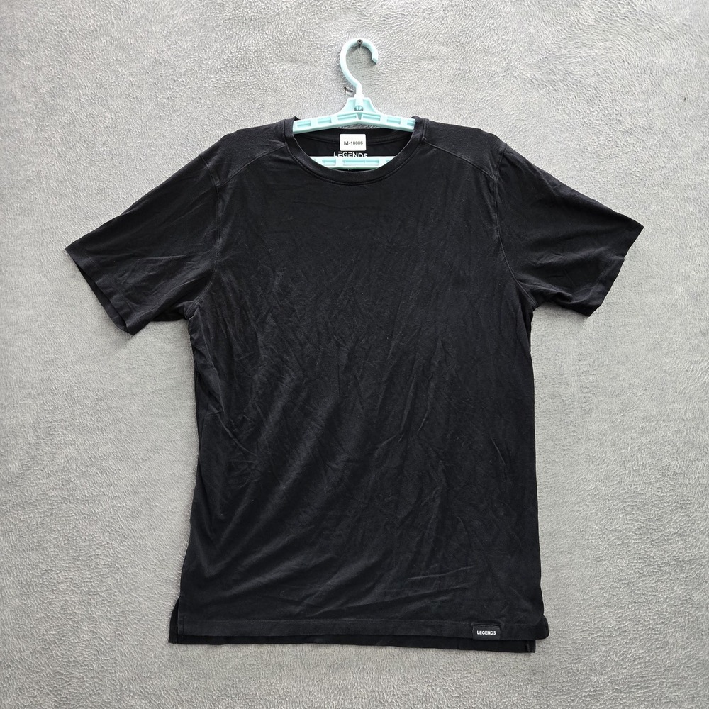 Legends Men Shirt M Black Work Hard Stay Humble‎ Short Sleeve Crew Neck